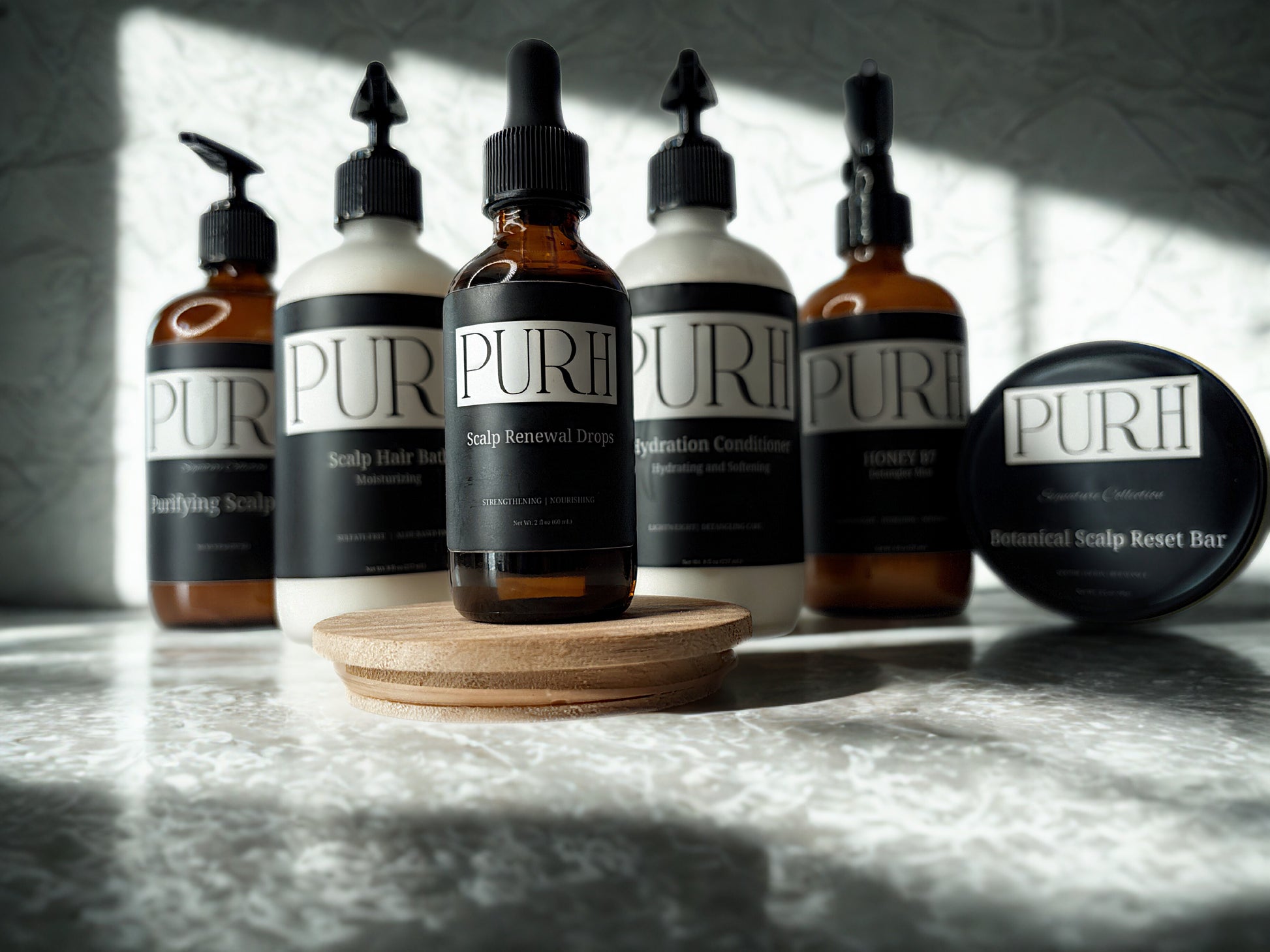 PURH Scalp Renewal Drops with botanical ingredients for a balanced healthy scalp